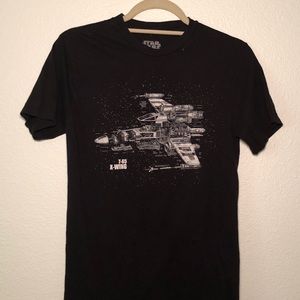 Black Star Wars x-wing graphic tee